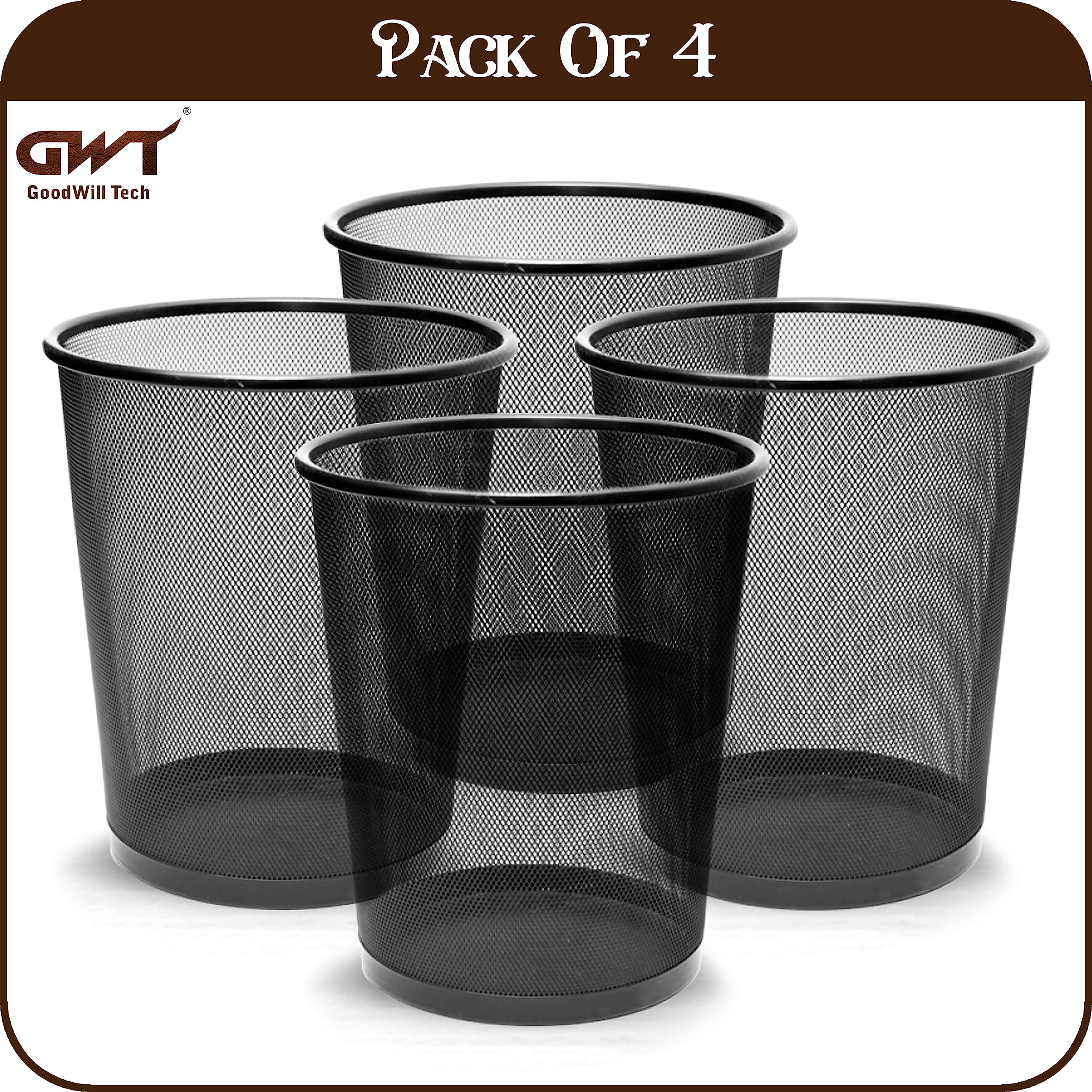 GoodWill Tech Mesh Recycling Bins - 6 Pack -4