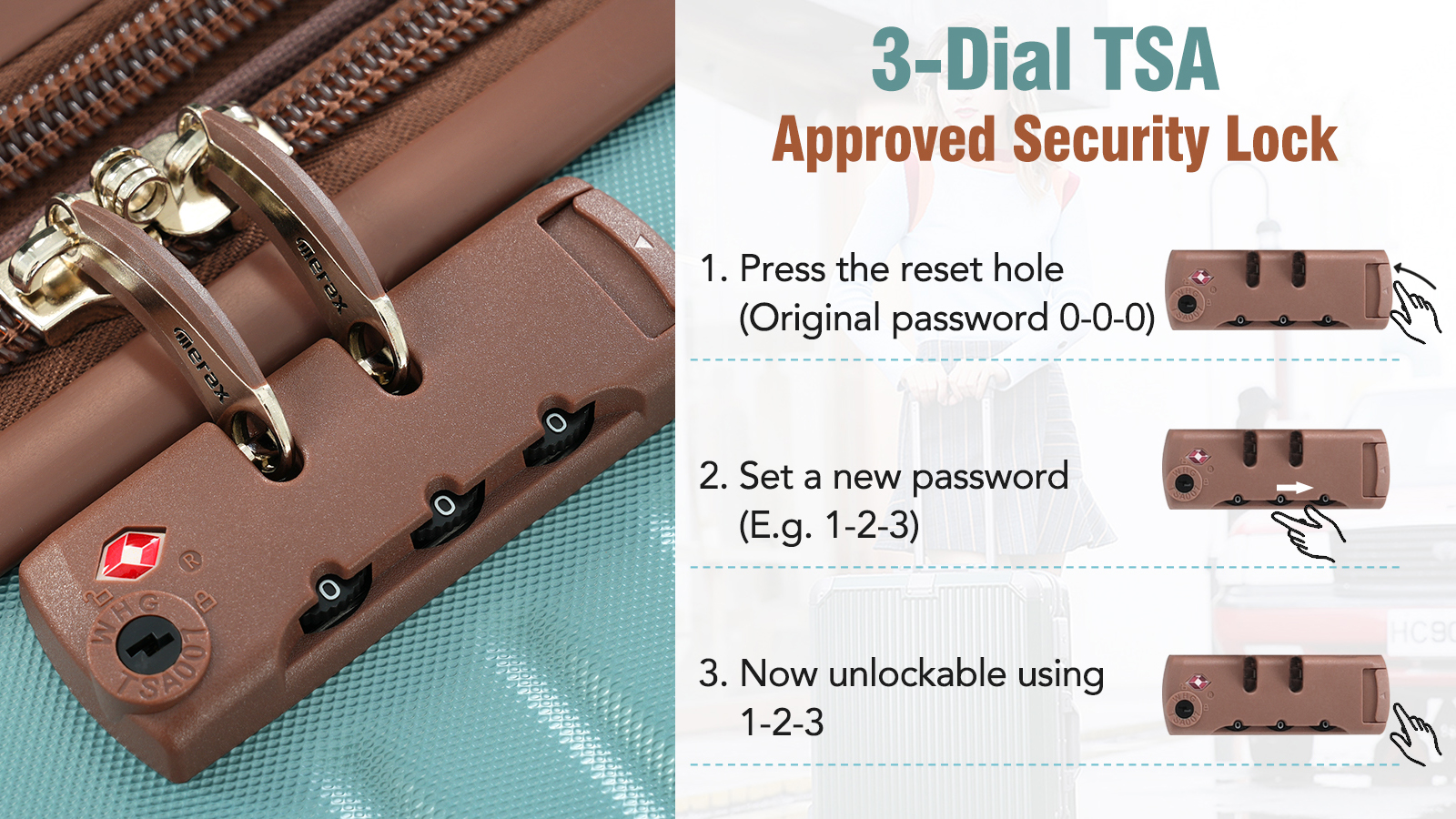 Amazon.com: Merax Hardshell Luggage Sets 4 piece Lightweight