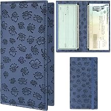 CASMONAL Floral Embossed Checkbook Covers for Personal