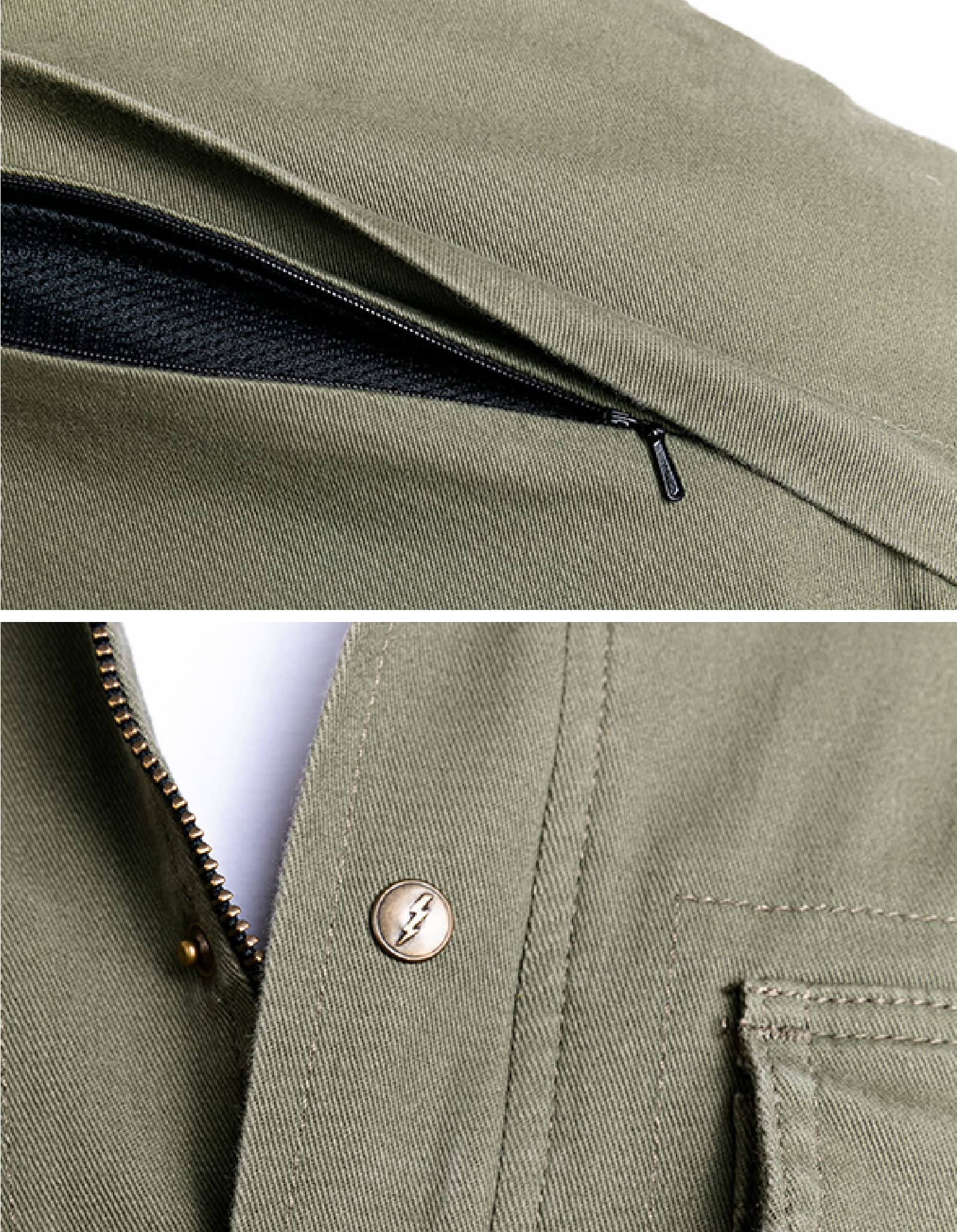 John Doe Koszula Mężczyźni Motoshirt Olive