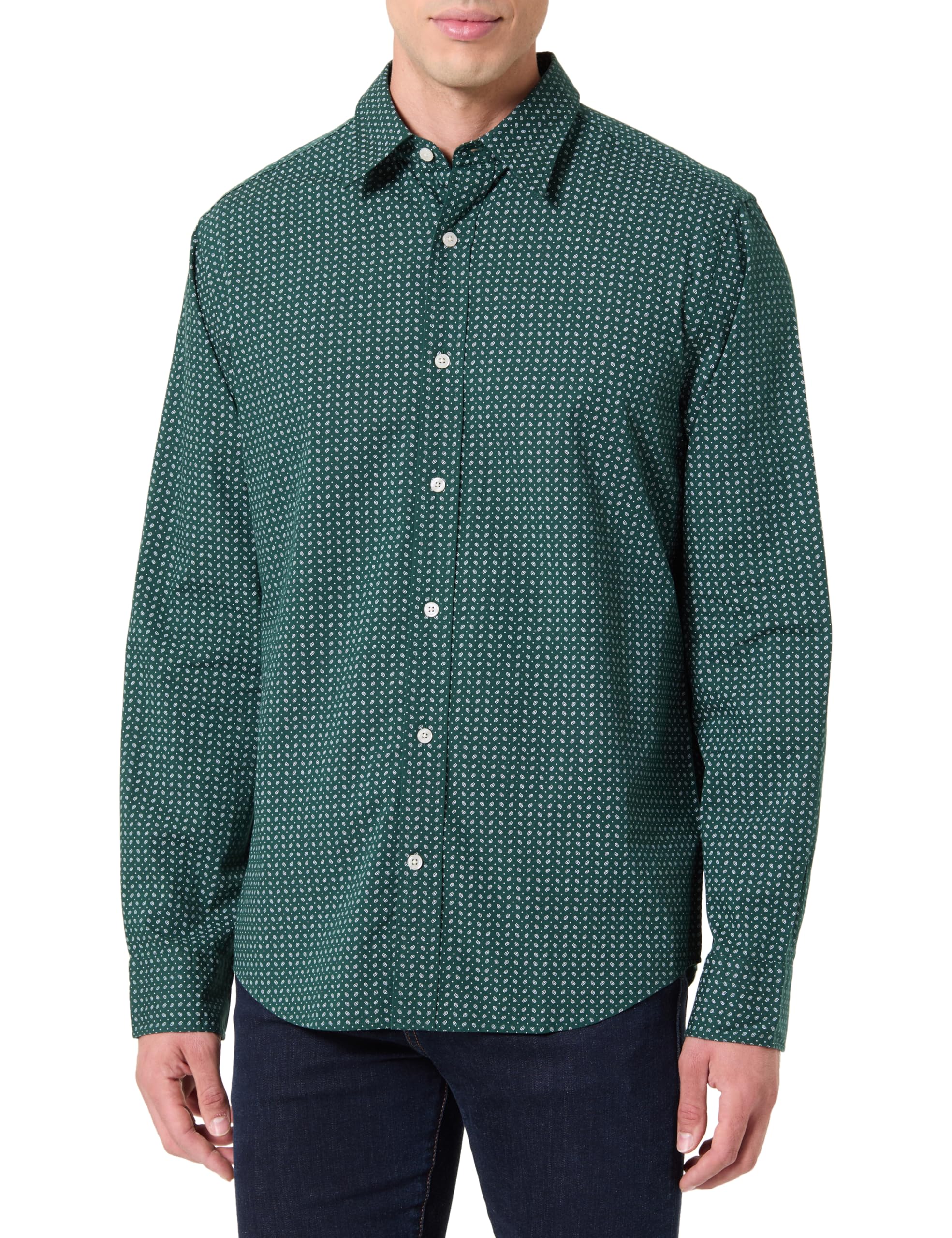 GANT Herren Reg Micro Print Shirt Hemd