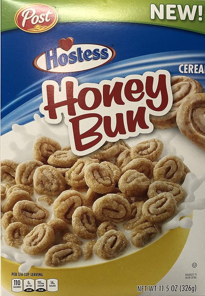 Post Hostess Honey Bun Cereal Cereal Reviews Snack, 46 OFF