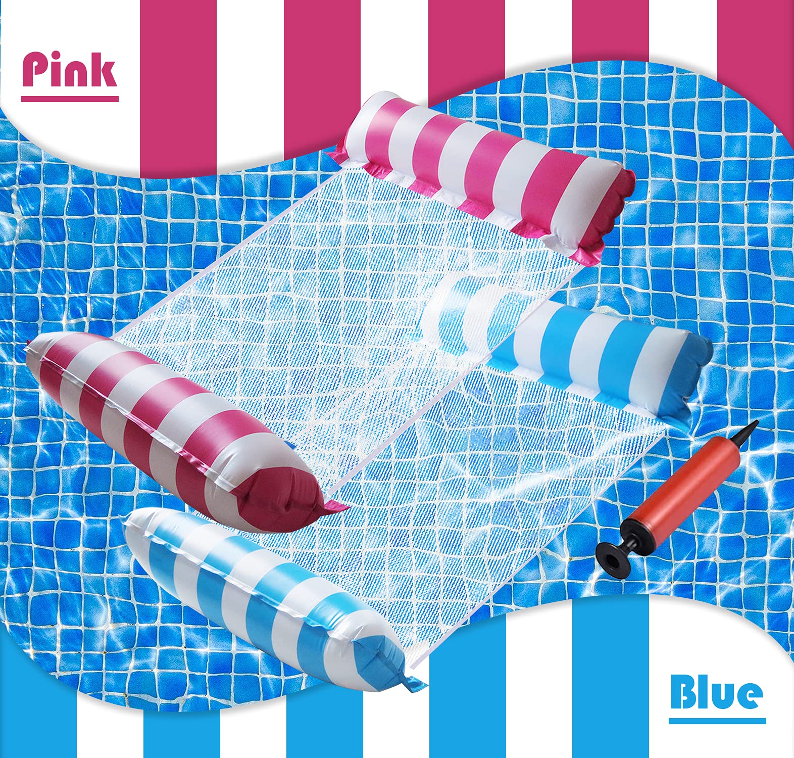 Buy Pool Hammock Floats for Adults Inflatable Pool Noodle Floaties