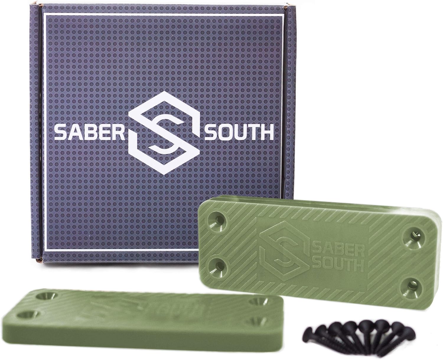 Military-Grade Gun Magnet 2-Pack | 40lbs Rated | HQ Rubber Coated Magnetic Gun Mount for Handgun, Shotgun, Pistol. Easy Conceal in Car, Truck, Vehicle, Desks, Safes, Walls. Non Scratch Surface.