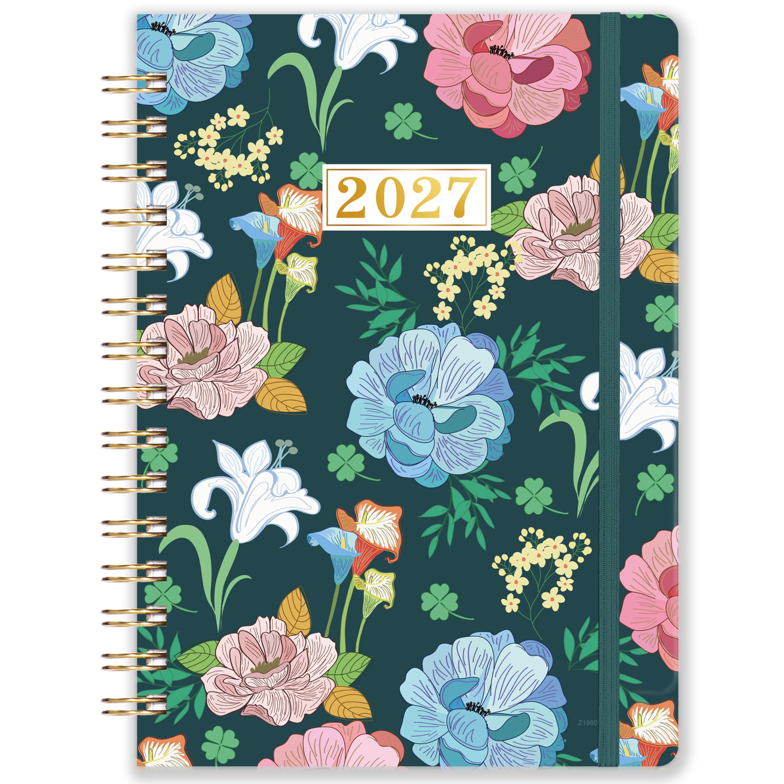 2027 Diary A5 Week to View - A5 Weekly Planner with Hardcover Spiral Bound