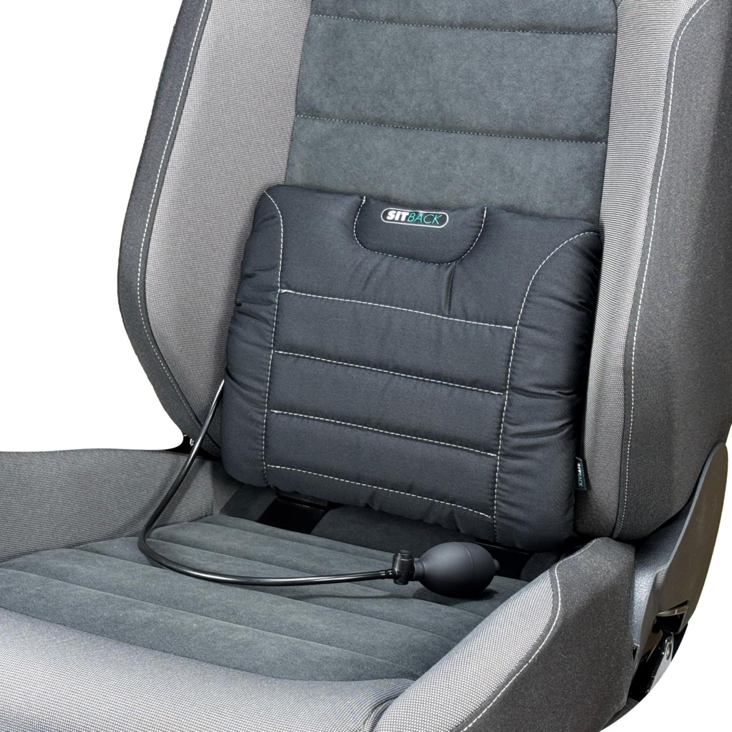 Sitback Air Universales Rückenstützkissen aufblasbar Stoff schwarz