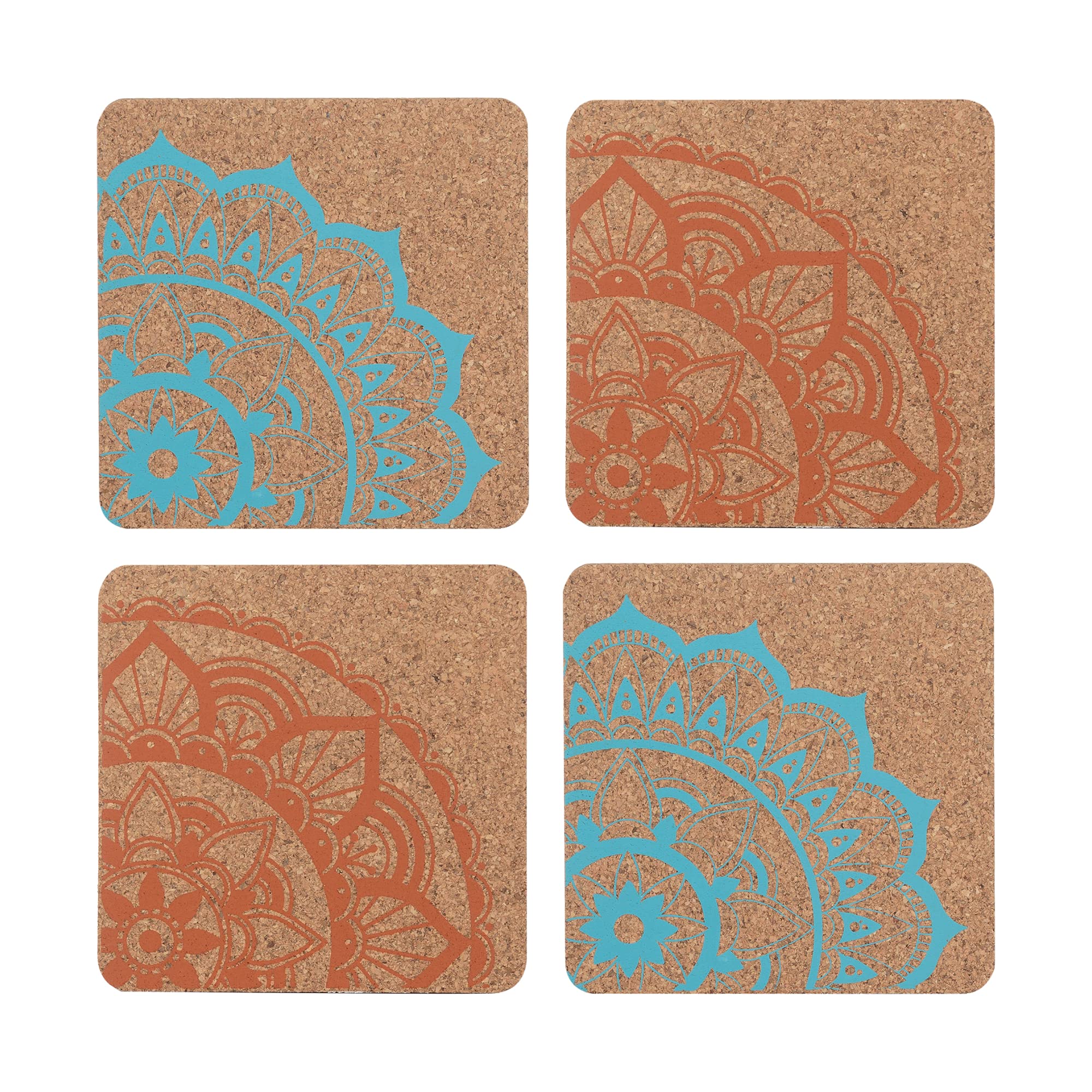 Typhoon World Foods Set Of 4 Cork Coasters