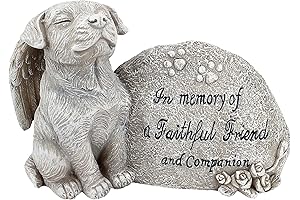 Design Toscano Forever In Our Hearts Memorial Dog Statue, Greystone