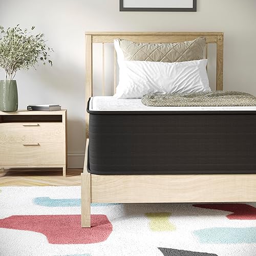 Miniatura 4 de Flash Furniture Dream - Colchón híbrido de 12 pulgadas, espuma de alta densidad de tamaño individual y colchón de resortes interiores en una caja,