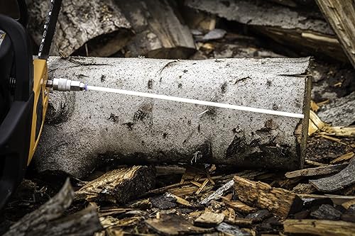 Miniatura 7 de Cut-Rite - Herramienta de medición de leña para motosierra, desmontable, flexible, palo, corte, se monta directamente en la tuerca de barra.