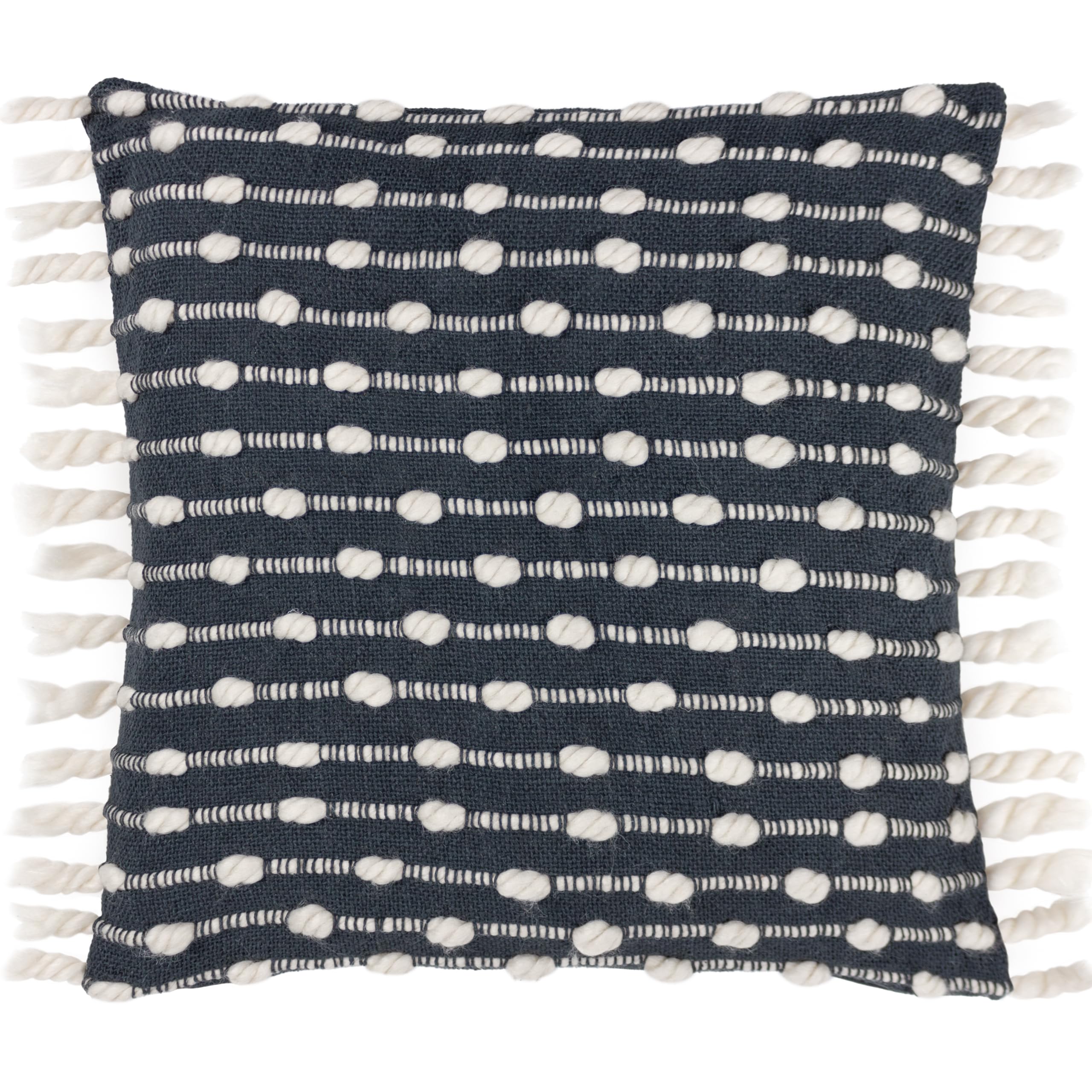 Furn. Dhadit Woven Stripe Feather Filled Cushion