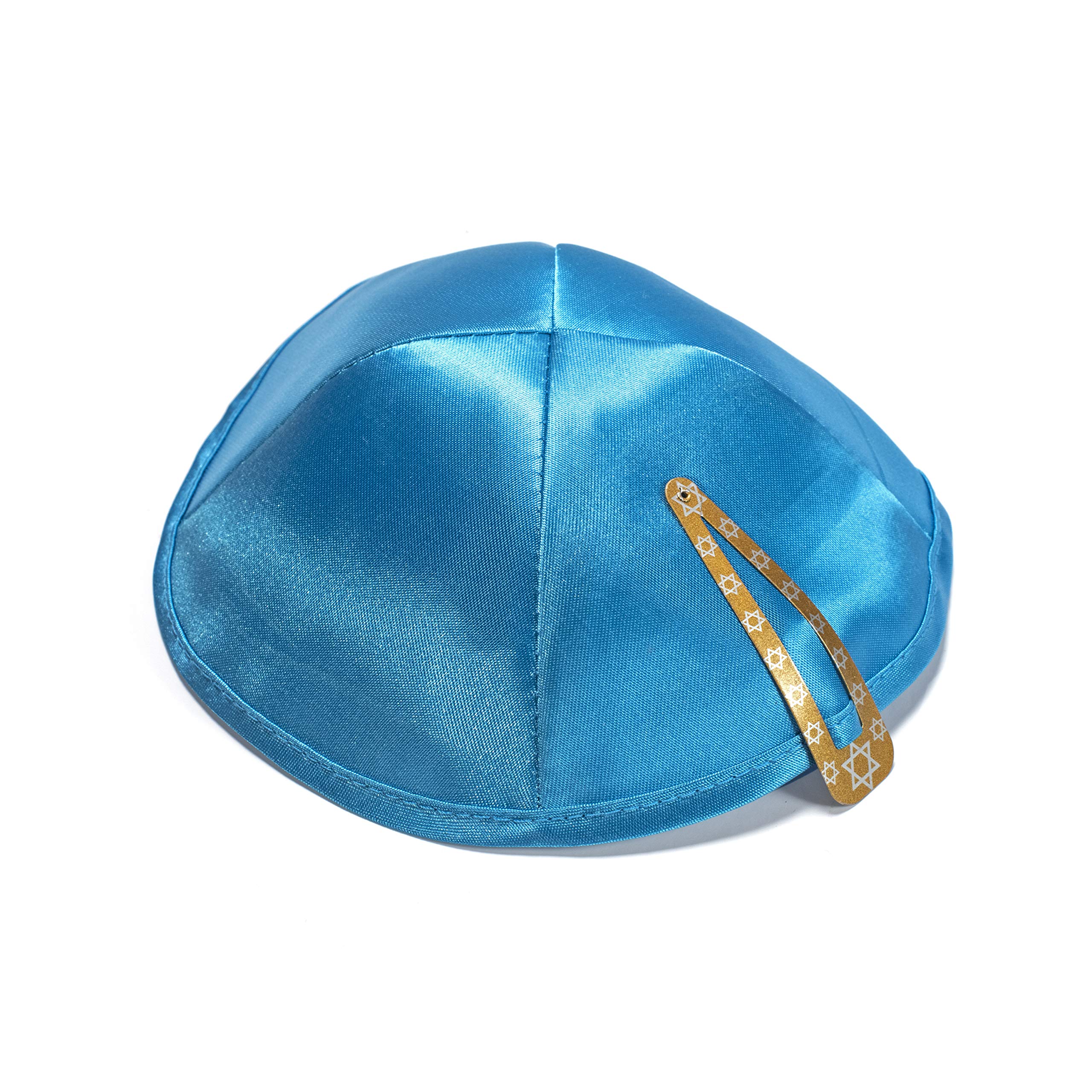 JL Kippha's Satin 20cm Sky Blue Kippah Jewish Cap Judaica Yarmulke Synagogue