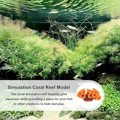 Miniatura 2 de Ipetboom Acuario Arrecife de Coral Ornamento Resina Peces Plantas de acuario Peces Habitat Paisaje Subacuático Plantas de Mar Modelo para Betta Fish