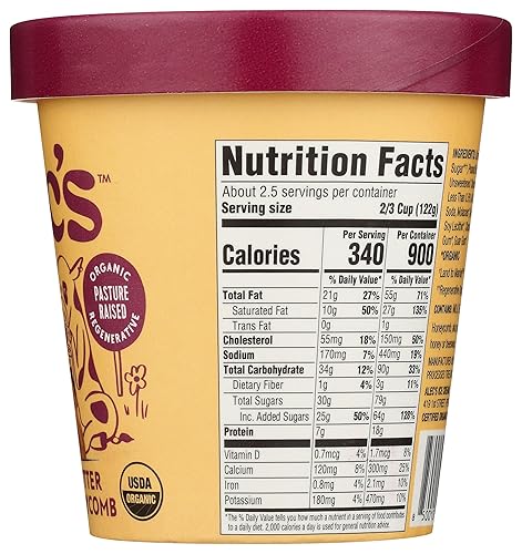 Miniatura 8 de Alec's Helado orgánico de nido de abeja de mantequilla de maní