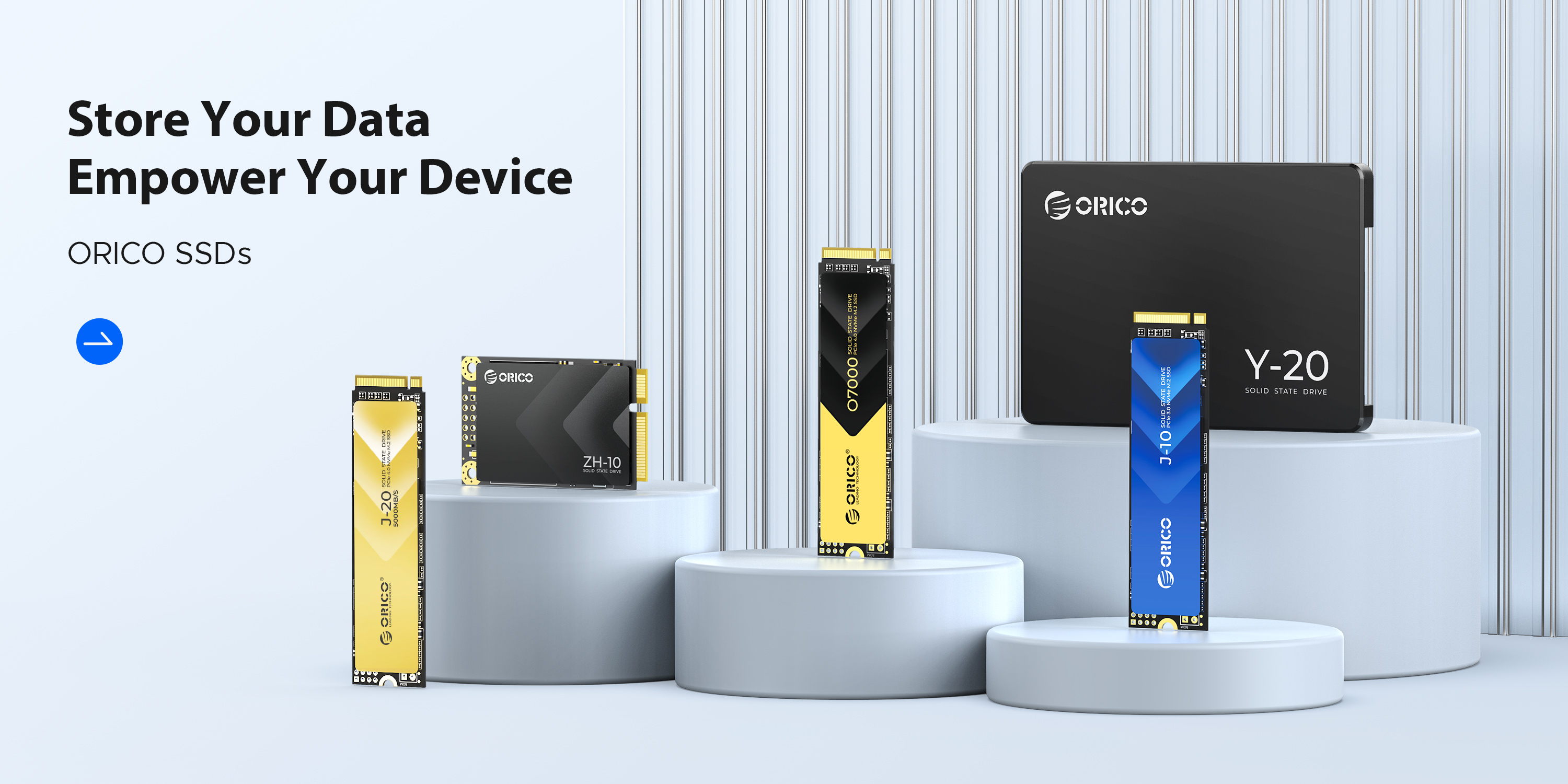 ORICO 512GB M.2 NVMe SSD with Heatsink, PCIe Gen3x4 2280 Internal