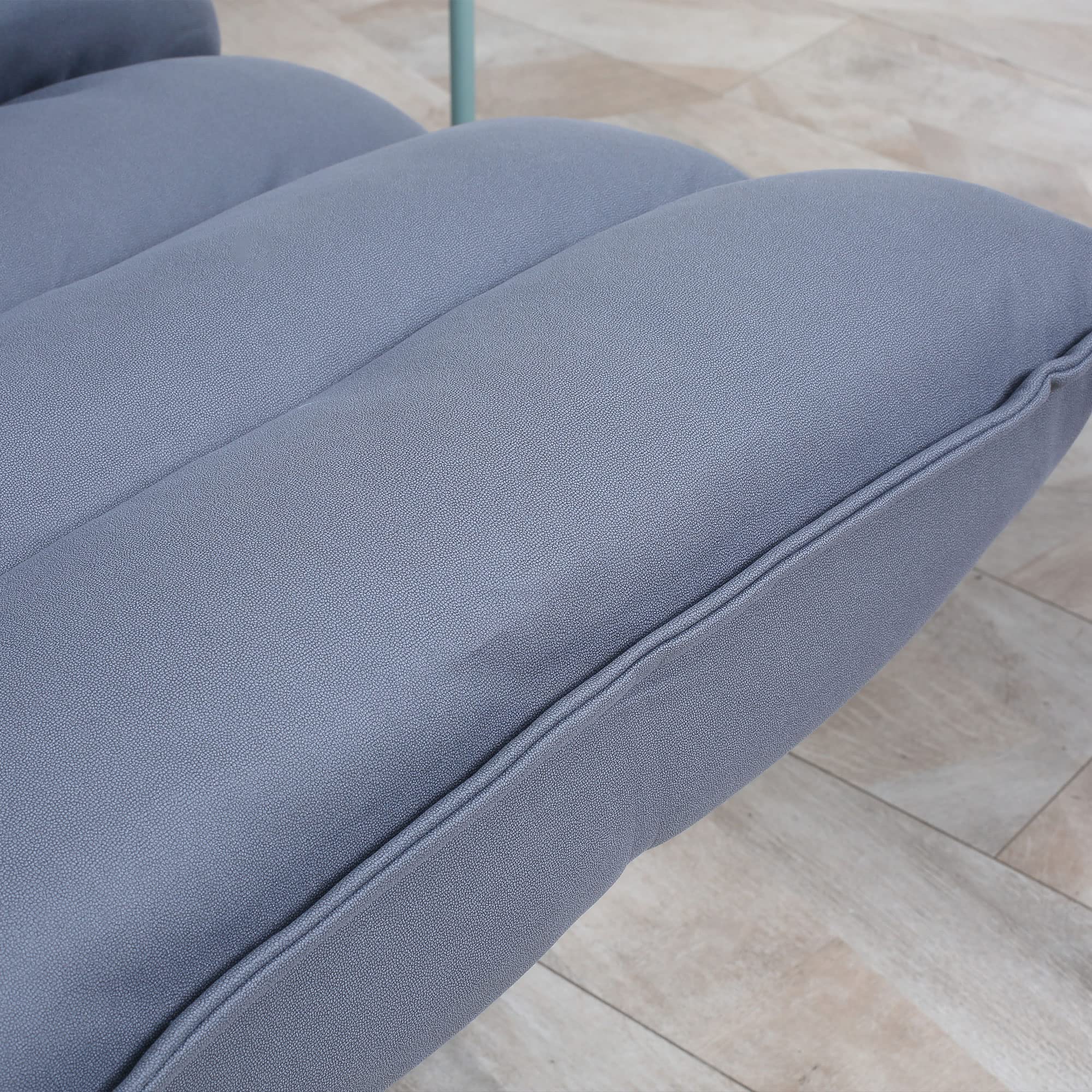 HOMCOM Bodenstuhl 360° drehbar Bodensessel mit Verstellbarer Rückenlehne gepolstert Relaxsessel zum Fernsehen, Lesen Lesesessel Meditationsstuhl Lazy Sofa für Meditation Yoga Zuhause Grau