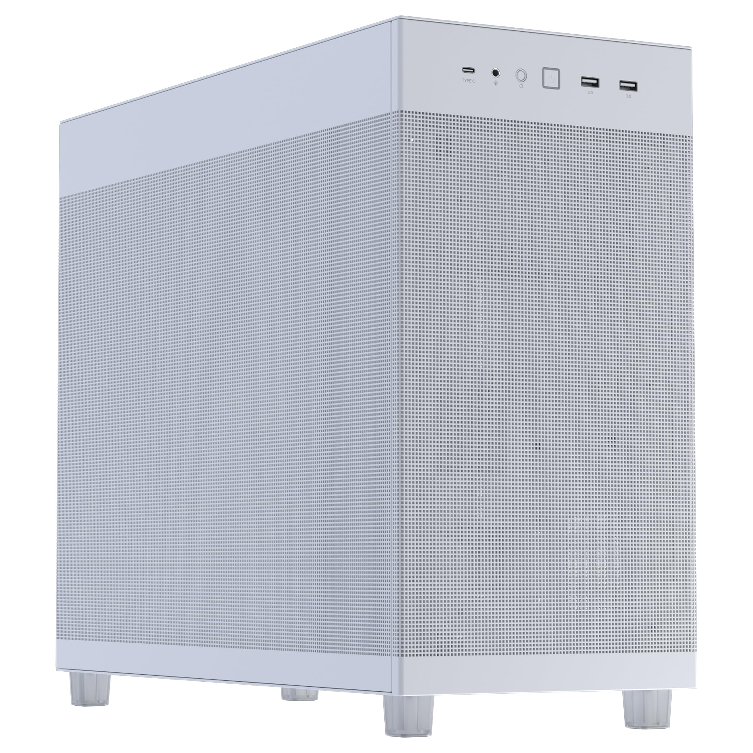 Torre ATX ASUS Prime AP303 con frontal unificado USB Tipo-C y soporte de GPU blanco 8