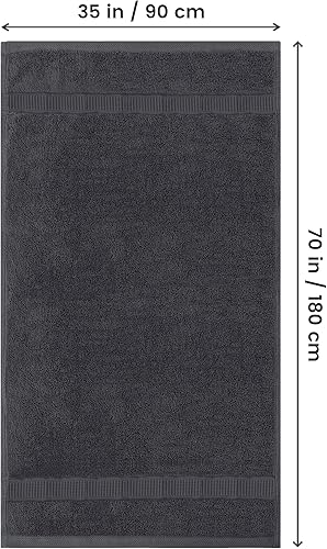 Vista 261 de Utopia Towels - Toalla de baño gigante, 2 unidades, 17.69 oz/yd2 (600 gsm), 100% algodón hilado en anillo, altamente absorbentes y de secado rápido