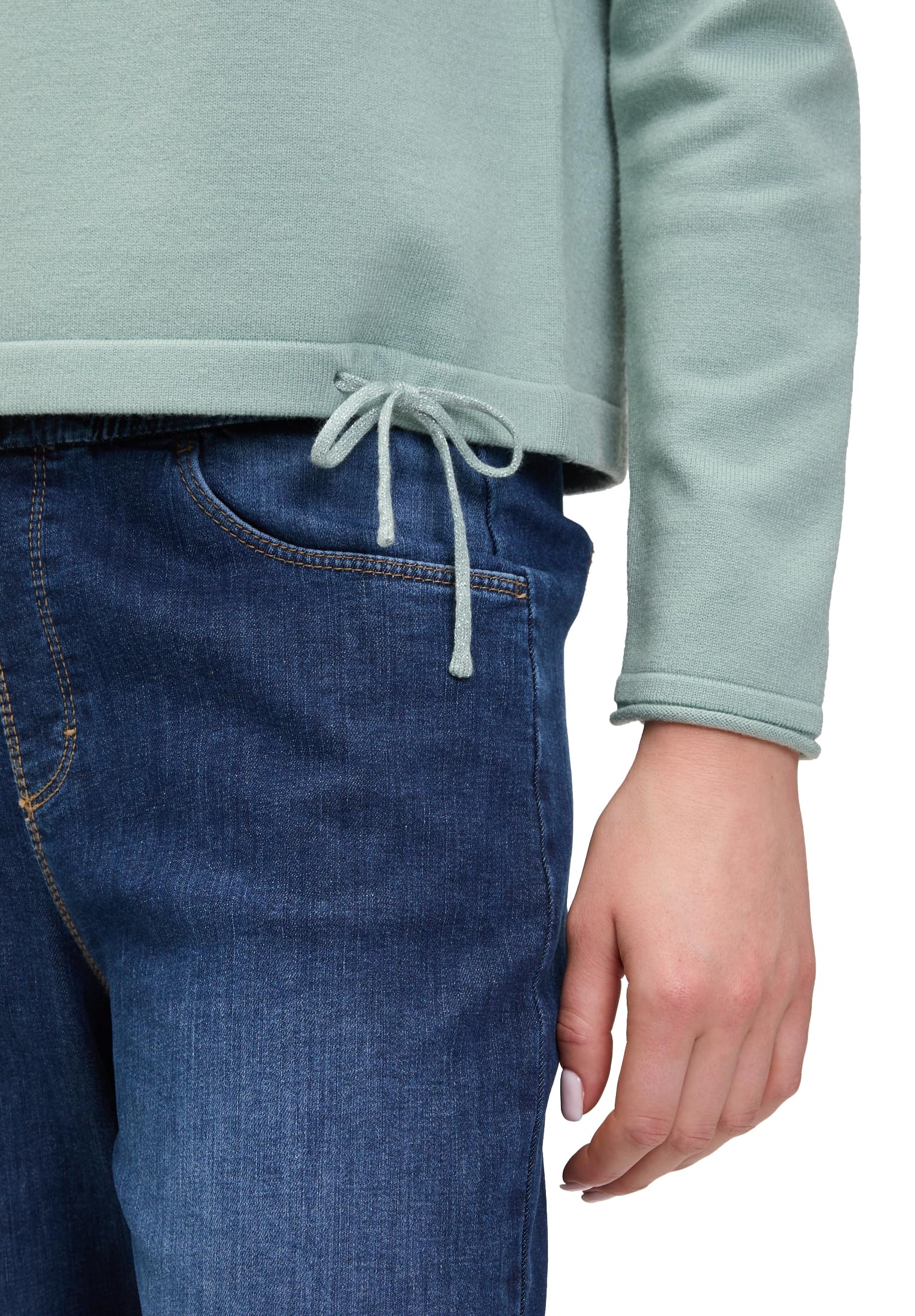 Cartoon Damen Strickpullover mit Rundhalsausschnitt
