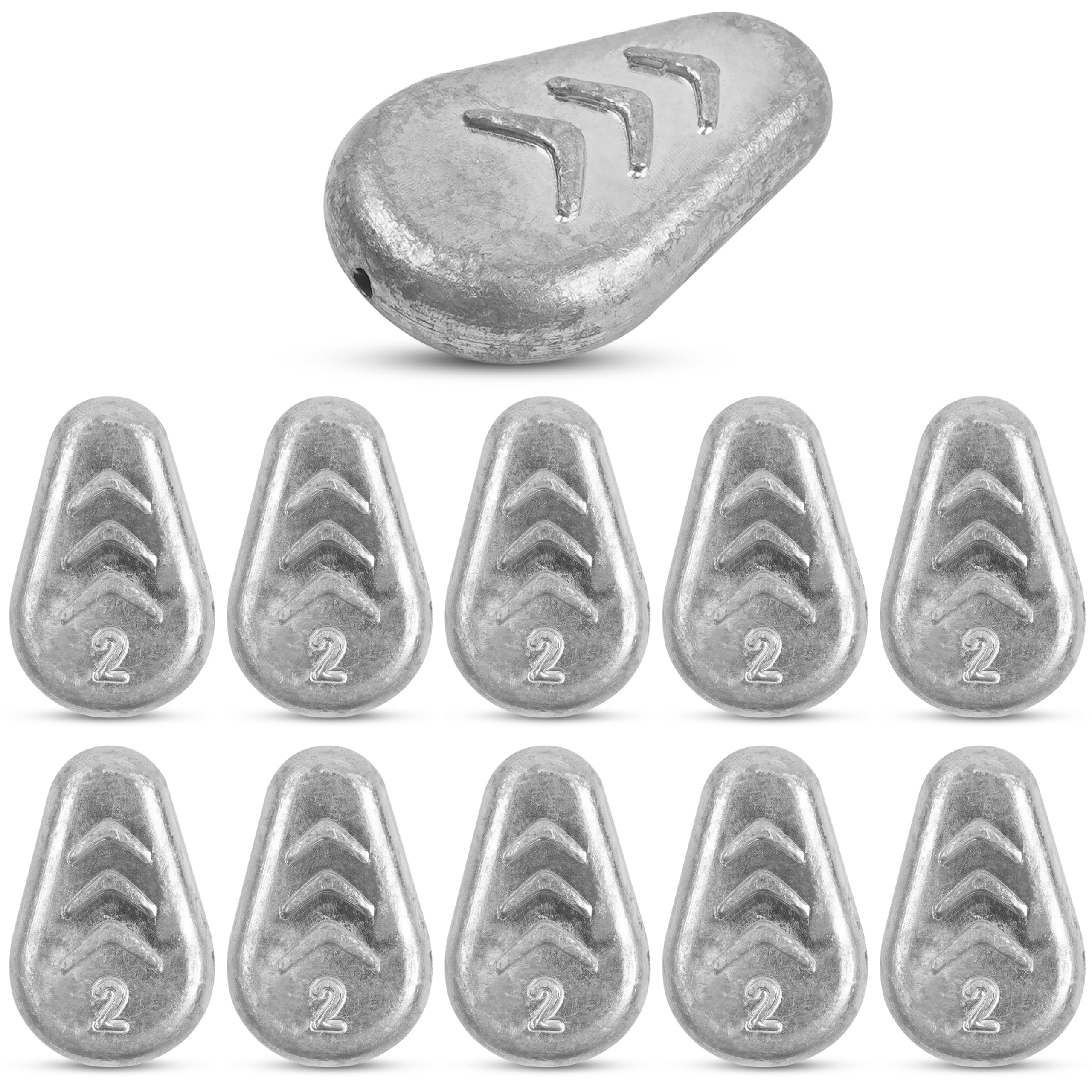 No Roll Sinker Fishing Weights, Flat Inline Catfish Sinkers Weights No Snag Slip Sinkers Saltwater Surf Fishing Weights Gear Tackle for Catfishing Rig