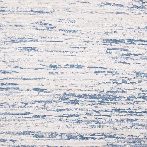 Miniatura 100 de SAFAVIEH Amelia Collection - Alfombra de área de 9 x 12 pies, gris y azul marino, diseño abstracto moderno, no desprende pelusa y de fácil cuidado