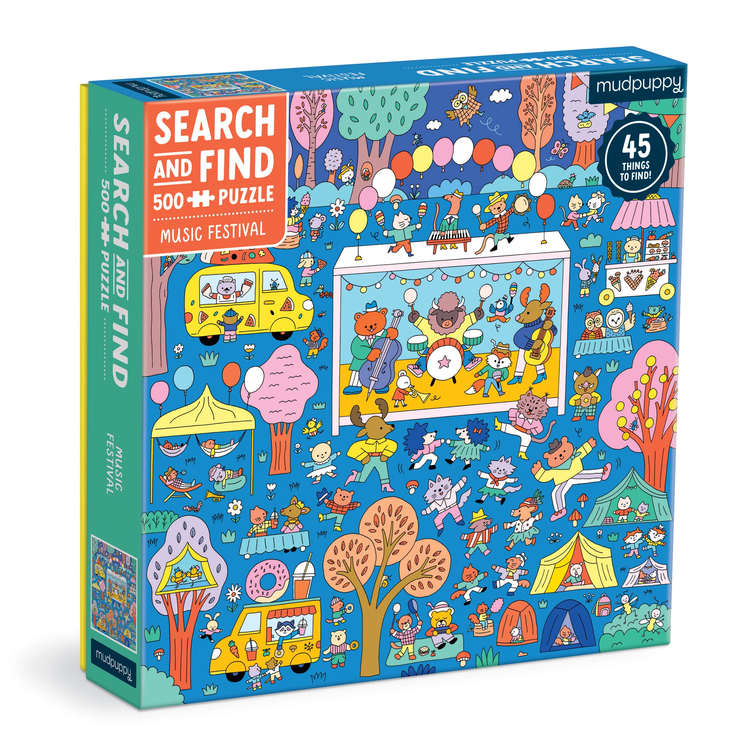 Mudpuppy Music Festival 500 Piece Search and Find Family Puzzle - Image 2