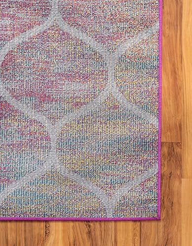 Miniatura 296 de Rugs.com Lattice Frieze Collection Alfombra – 4 x 6 pies, alfombra mediana negra perfecta para salas de estar, comedores grandes, planos abiertos