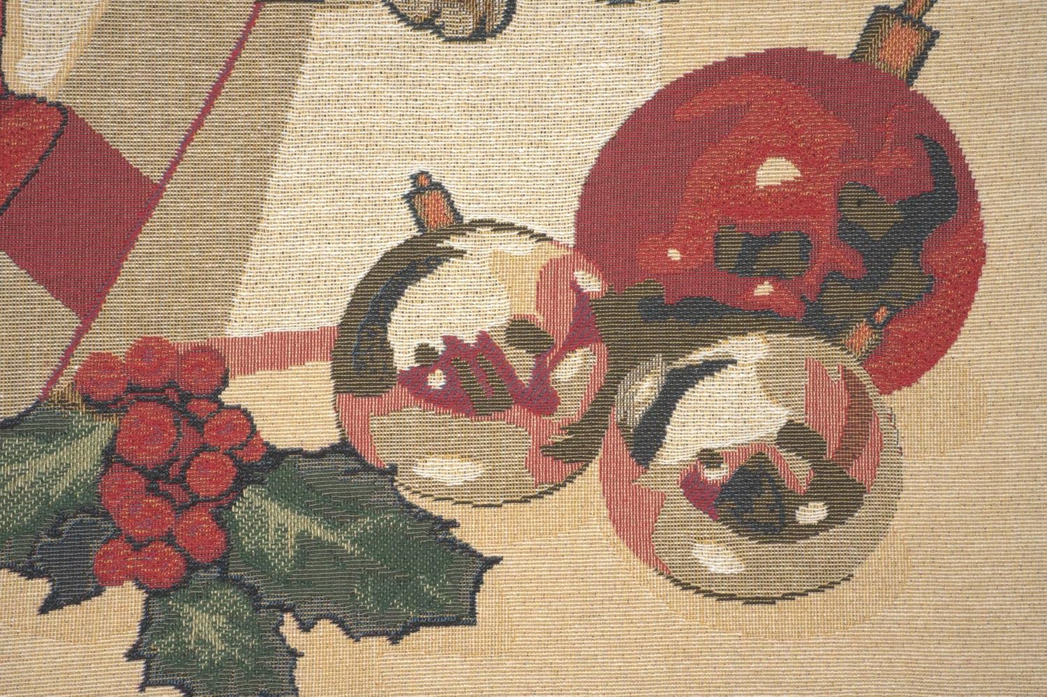 Christmas Kitties European Cushion Cover - 18 in. x 18 in. Cotton by Charlotte Home Furnishings