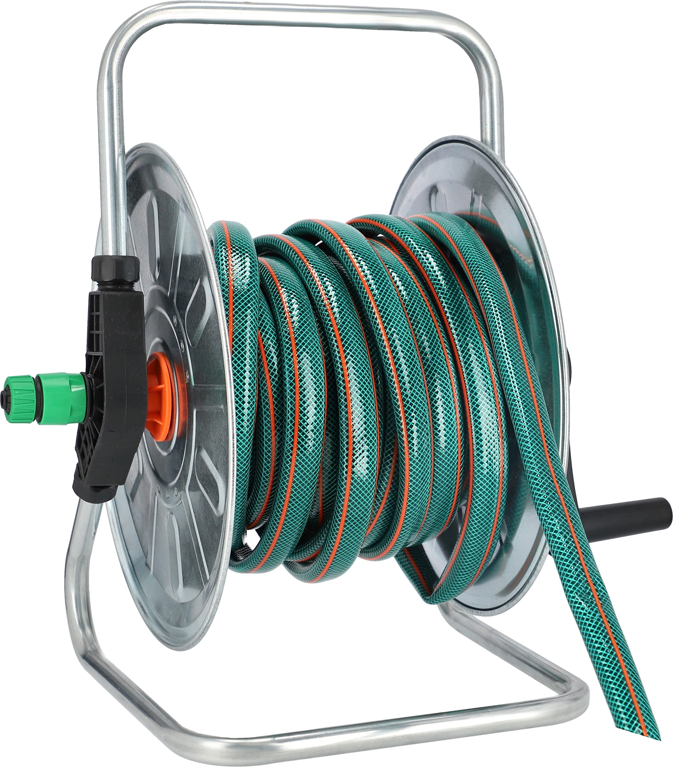KOTARBAU® Schlauchtrommel mit Wandbefestigung 1/2'-50m Verzinkt Schlauchaufroller EIN Unverzichtbares Gerät für jeden Haushalt
