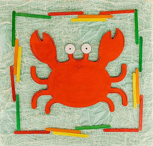 Miniatura 5 de Recorte de cangrejo de madera sin terminar, 12 pulgadas, 1 pieza de formas de madera para manualidades y decoración de verano, playa y verano,