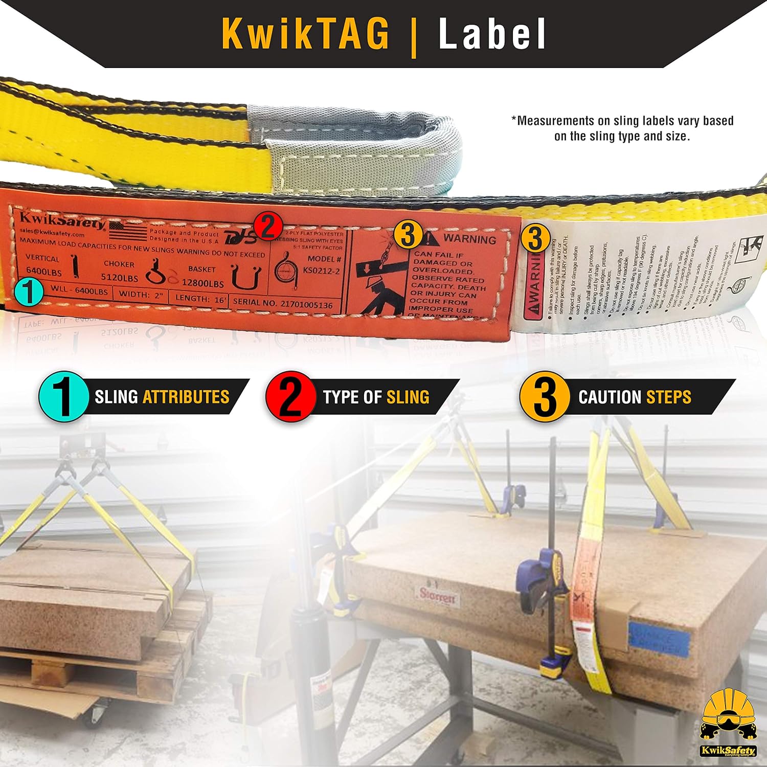 KwikSafety - Charlotte, NC - Mighty Sumo 2”x 30’ Poly Web Sling Lifting Strap Construction ASME OSHA / 6400lbs Vertical 5100lbs Choker 12800lbs Basket/Rigging Moving Towing Hoisting Gear
