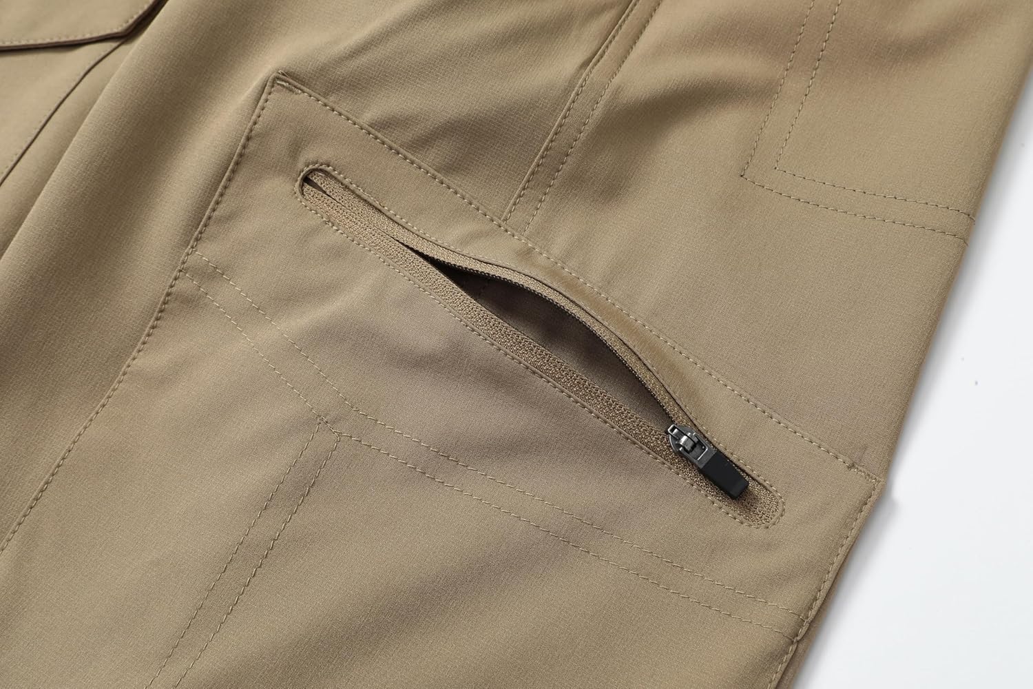 Men's Lightweight Cargo Pants Waterproof Quick Dry Tactical Pants Outdoor Hiking Pants with Belt - Image 6