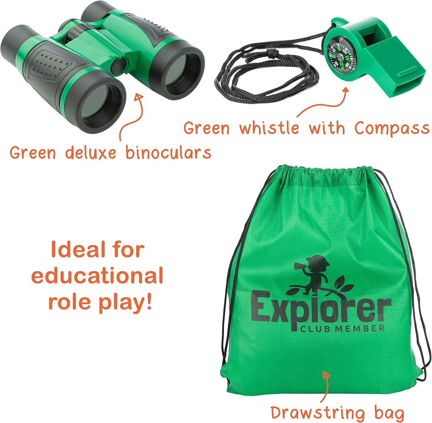 Kids Explorer Kit Bug Hunting Kit for Children - Including Exploration Costume - Safari Vest and Hat - Binoculars and Insect Catching Equipment. Suitable Toys for Boys and Girls aged 3-7 Years Old