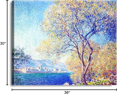 Miniatura 8 de A&T ARTWORK Antibes Seen from The Salis Gardens de Claude Monet Las Obras de Arte Clásico Mundial Reproducciones, Impresiones de Arte en Lienzo