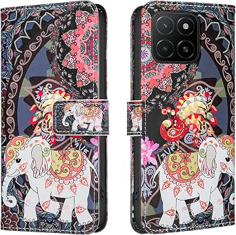 Compatible with Hono X5B Case, Protective Case PU Leather Wallet with Card Slots and Function Support Hono X5B GFY-LX2 Phone Case DD2