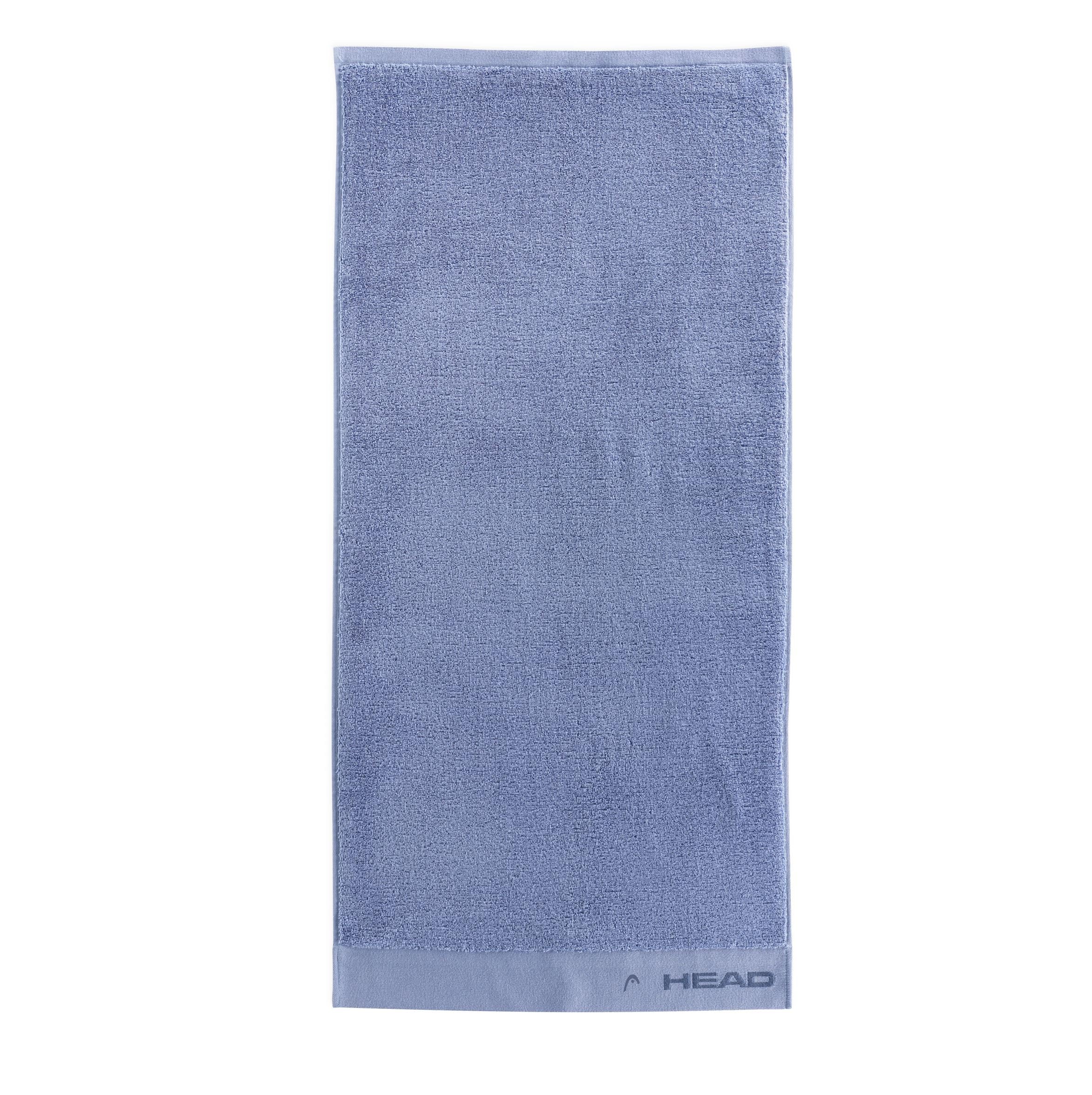 HEAD Dynamic - Asciugamano in Spugna Puro Cotone 100% Certificato, Ideale come Asciugamano Palestra, Telo Doccia e Bagno 70x140 Rapida Asciugatura, Asciugamani Bagno Morbidi Assorbenti, Midnight Blue