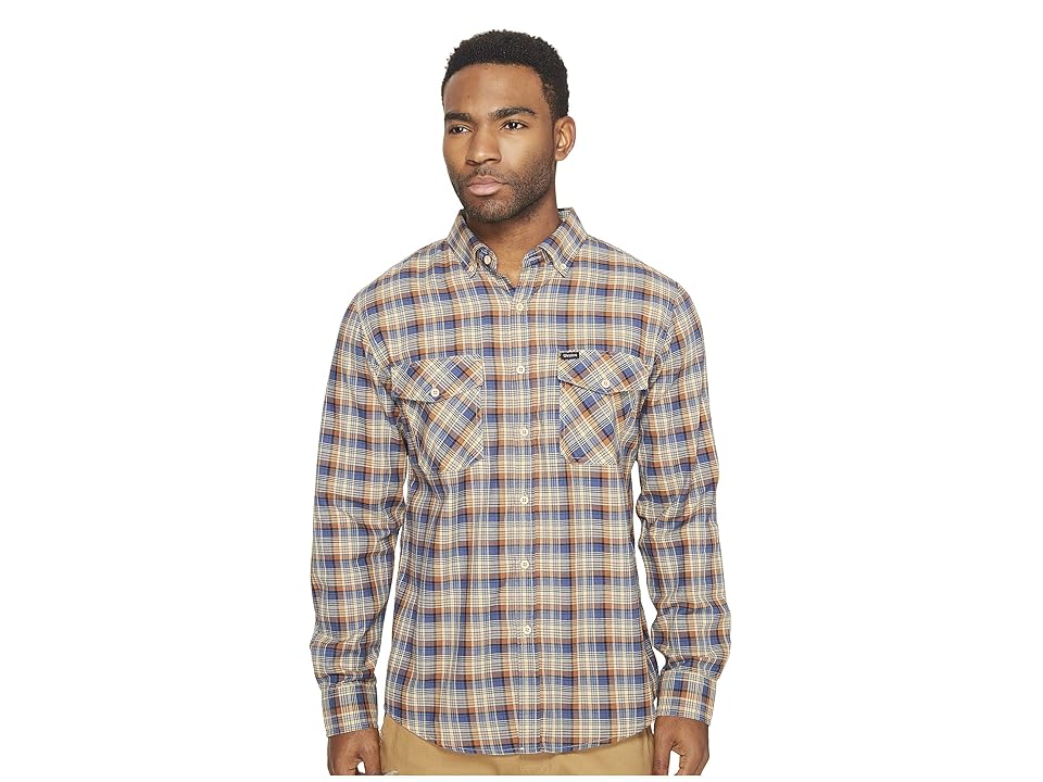 

Brixton Memphis Long Sleeve Woven (Copper Plaid) Men's Long Sleeve Button Up