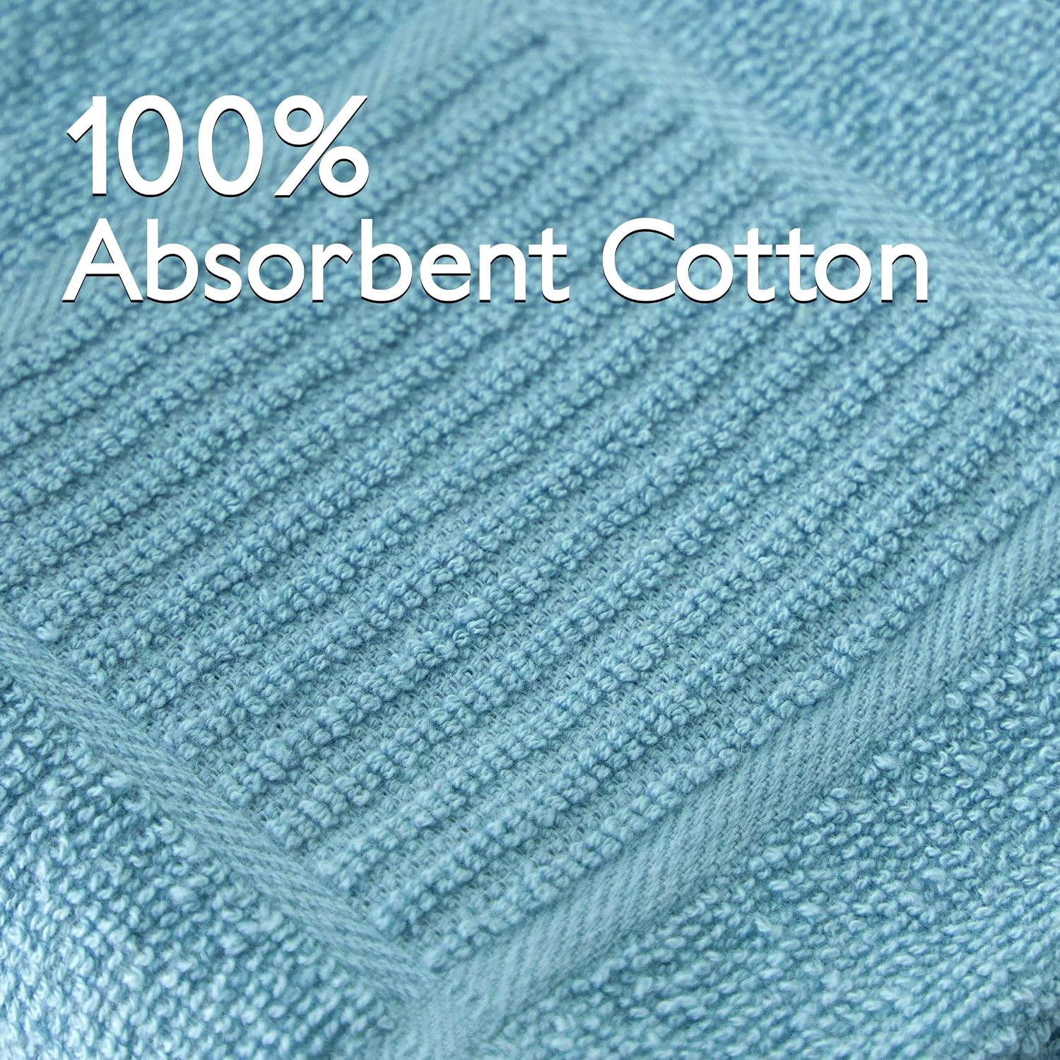 T-fal Textiles Cotton Dish Towel, Solid - Single, Breeze