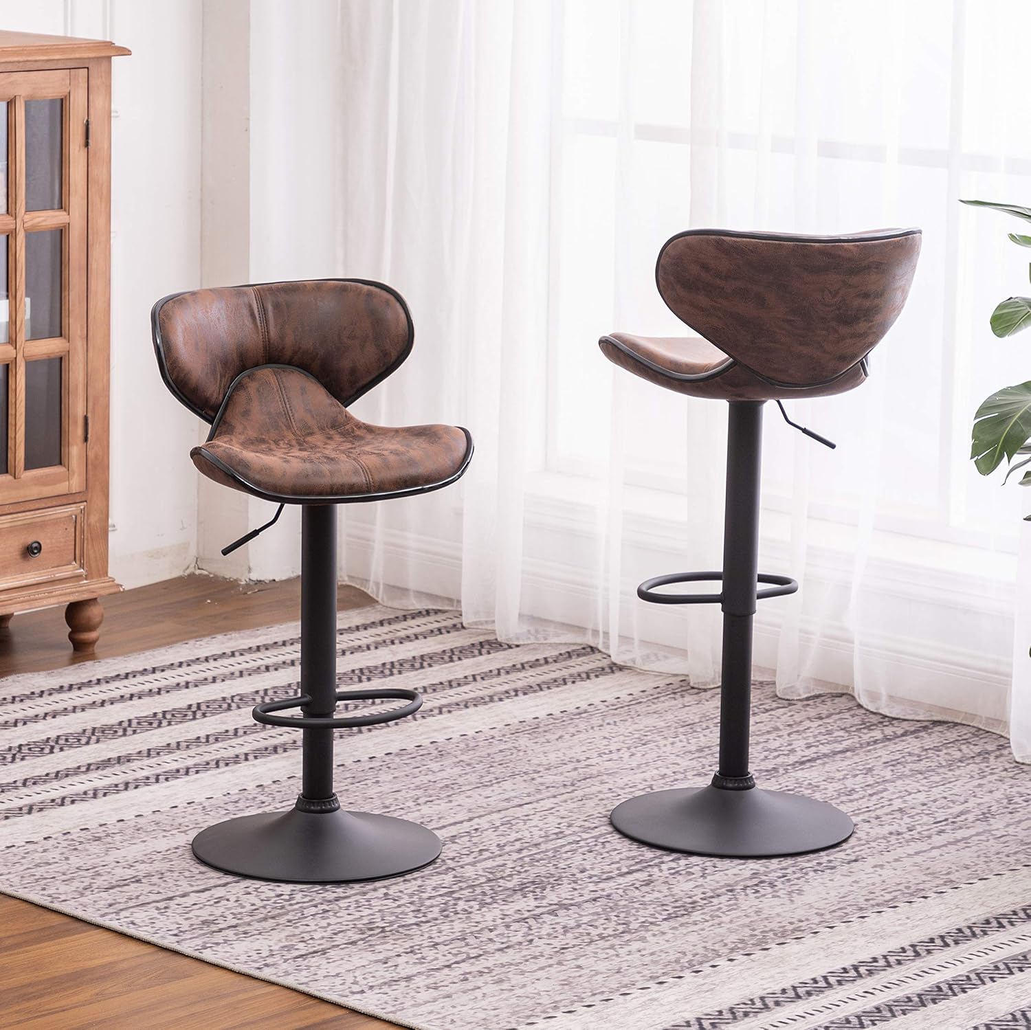 roundhill adjustable swivel barstool