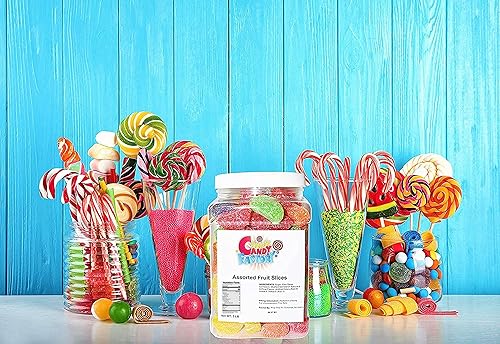 Miniatura 3 de Sarah's Candy Factory Rebanada de fruta surtida (3 libras en tarro)