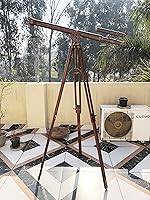 Vista 3 de NauticalMart Telescopio Griffith Astro de latón antiguo de pie de 64 pulgadas vintage