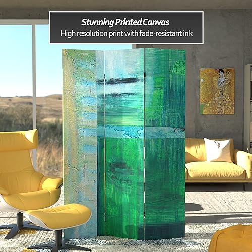 Miniatura 9 de Red Lantern Divisor de ambientes de lona de doble cara Vibrant Echoes de 6 pies de alto, vuelo