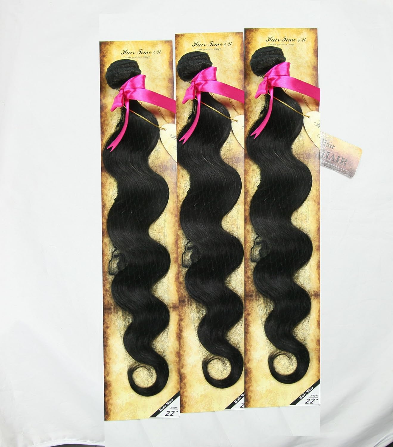 All-in-One Super Value: Top Closure + Three Bundles Body Wave (22", 22", 22") + Wig Caps & ClipsBrazilian Hair Bundles Virgin Remy Human Hair Weaves Natural Color