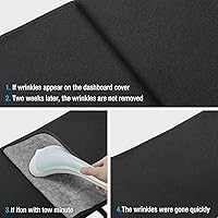 Vista 5 de Alfombrilla para salpicadero con estructura de nido de abeja compatible con Chevy Silverado 1500 LTZ Avalanche 2007-2013, Tahoe Suburban 2007-2014