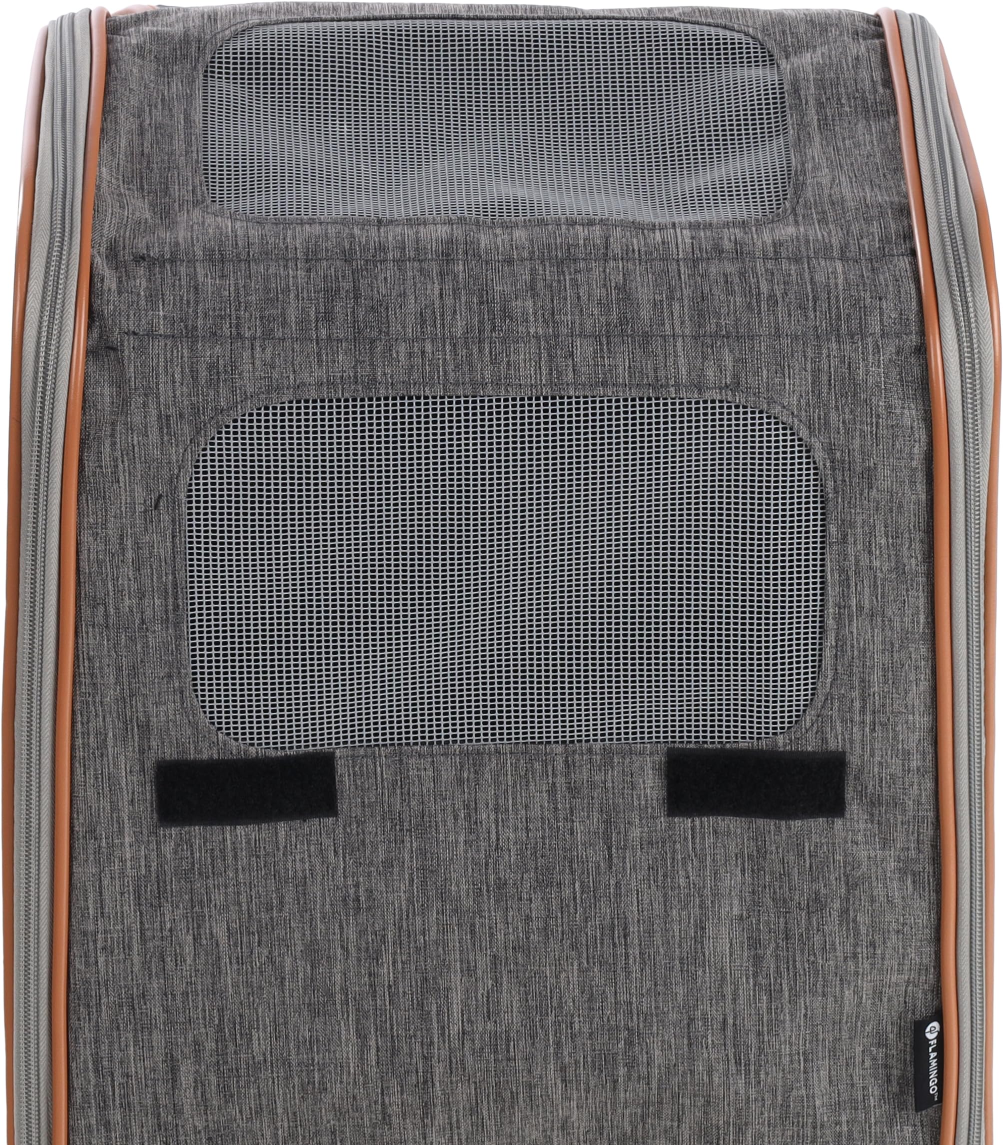 Flamingo Sac à Dos pour Animaux Tanana Gris - 35x25x42cm - Confortable, Ventilé et Sécurisé - Idéal pour Chiens et Chats de Petite Taille