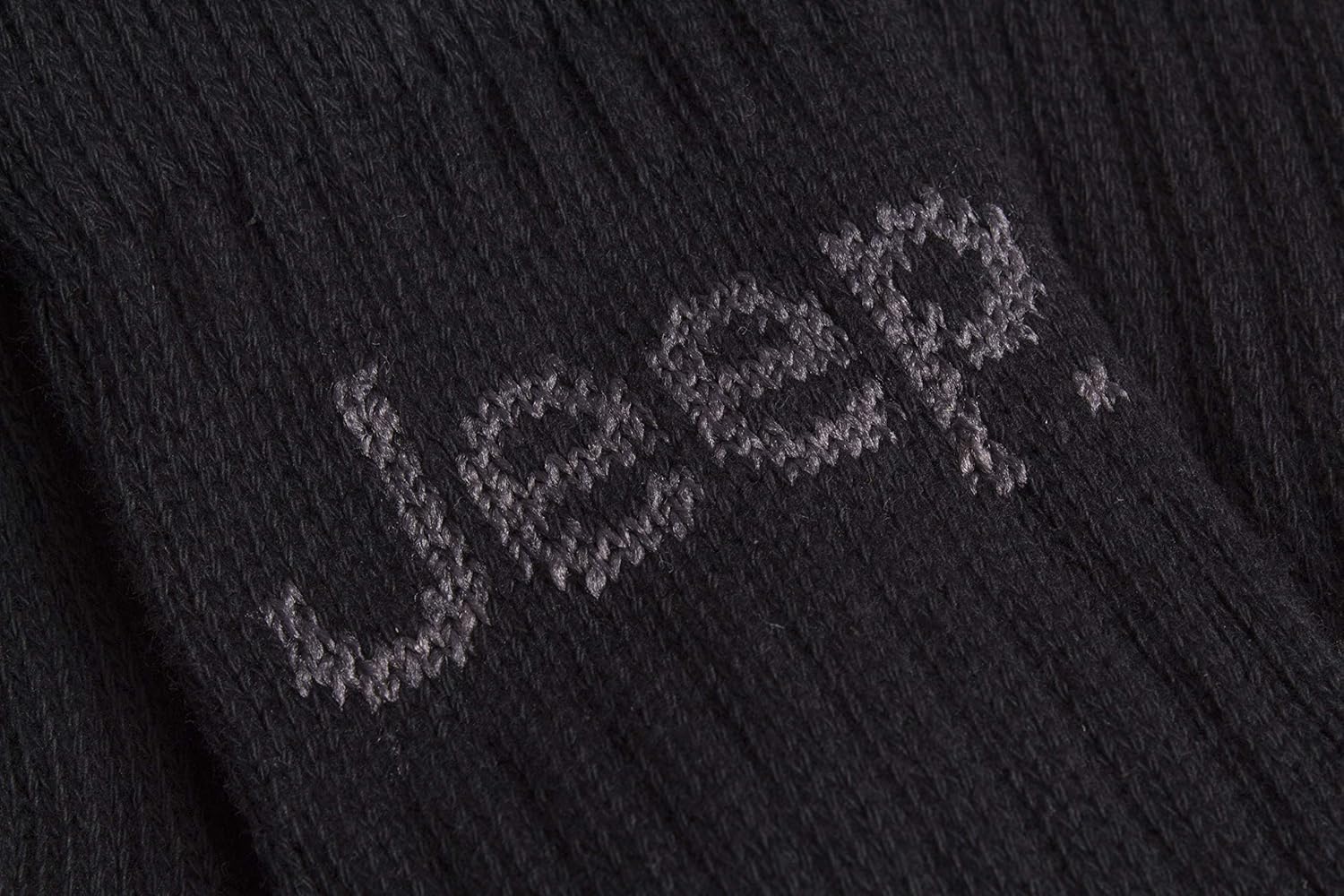 Jeep Men's Luxury Terrain Cotton Boot Socks, Thick Cushioned Socks for Boots, Heavy Duty, Outdoors, Walking, Camping and Hiking, Assorted Colour 3 Pair Pack 6-11 Black/Charcoal