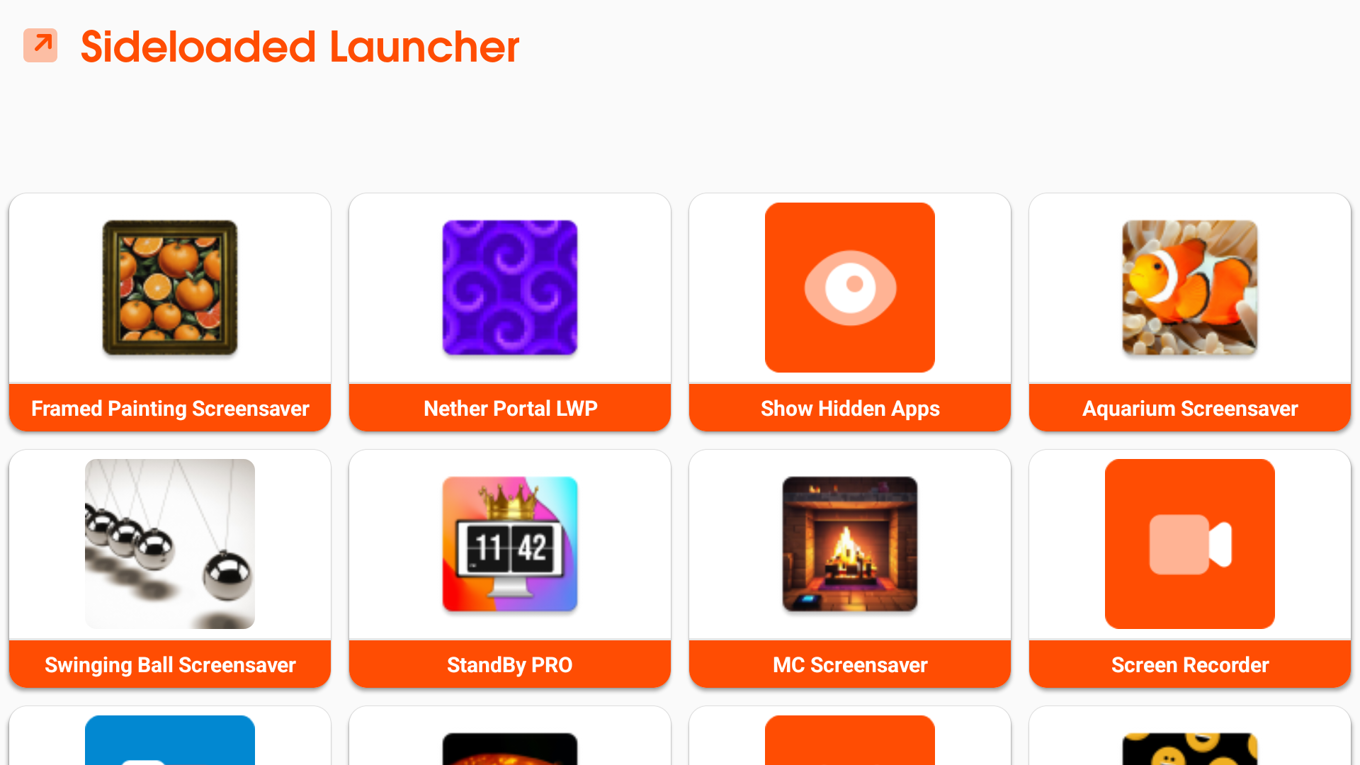 Sideload Launcher TV Sideload Launcher, Apps Manager (Open Apps