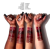 Vista 5 de NYX PROFESSIONAL MAKEUP Crema labial suave mate, lápiz labial líquido ligero - Budapest (Mauva profunda con matiz rojo)