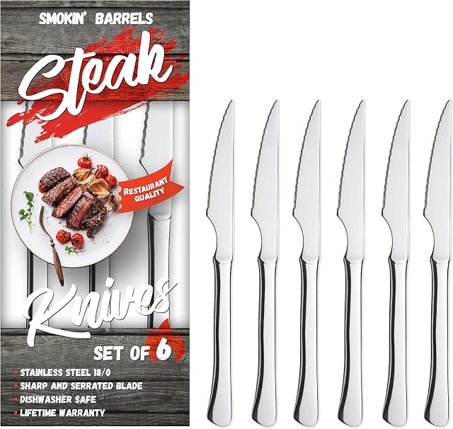 Solance Smokin' Barrels - Everyday Steak Knives Set of 6
