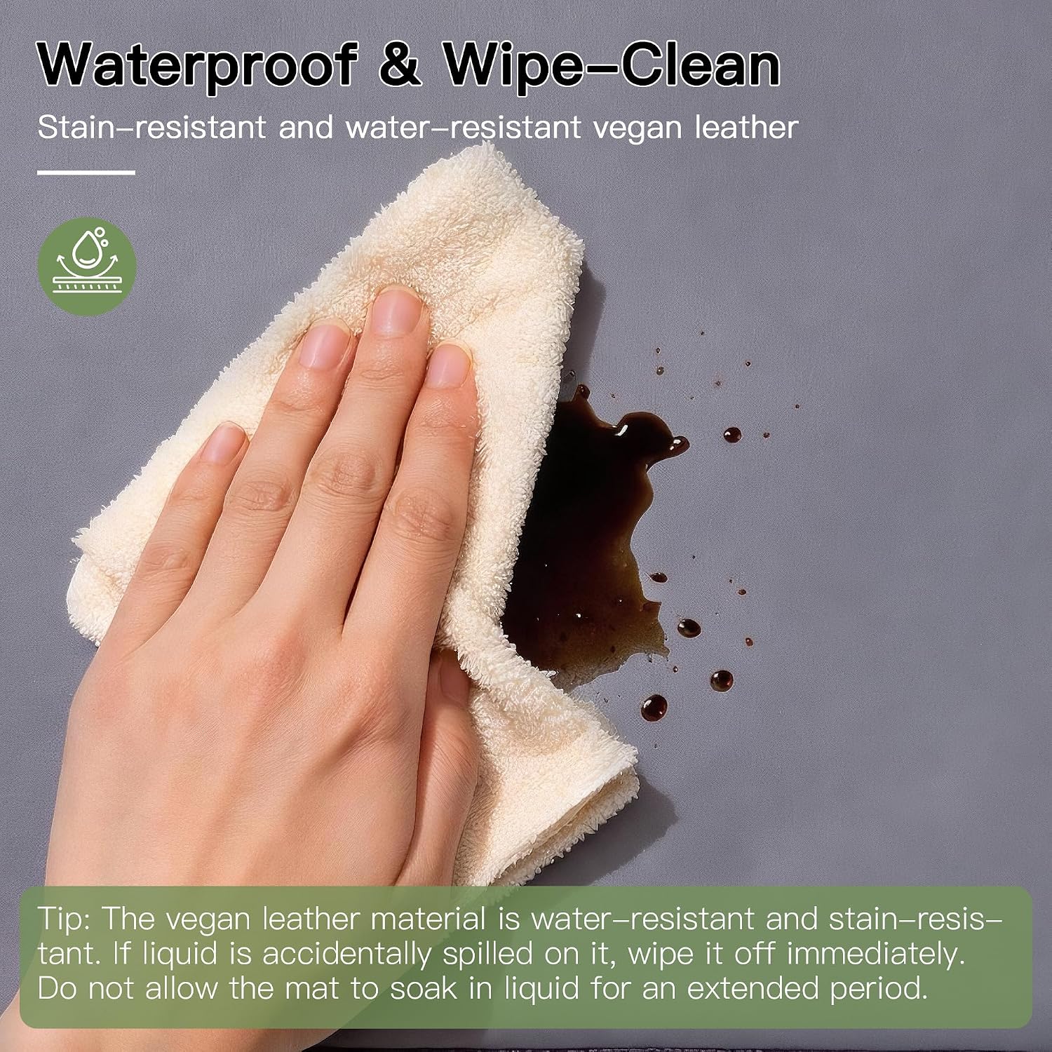 pobopobo Dog Bed - Waterproof Dog Crate Pad, Non-Slip Mat for Floor & Kennel, Easy Wipe. image 3